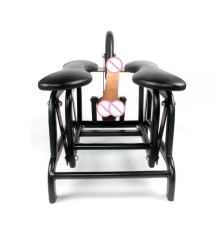 Strong Metal frame telescopic distance sex machine chair sex furniture with one free dildo-Flying Bird