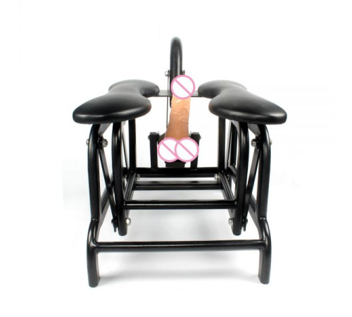 Strong Metal frame telescopic distance sex machine chair sex furniture with one free dildo-Flying Bird