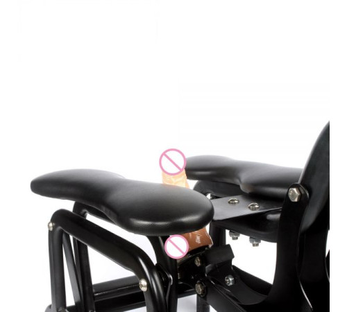 Strong Metal frame telescopic distance sex machine chair sex furniture with one free dildo-Flying Bird