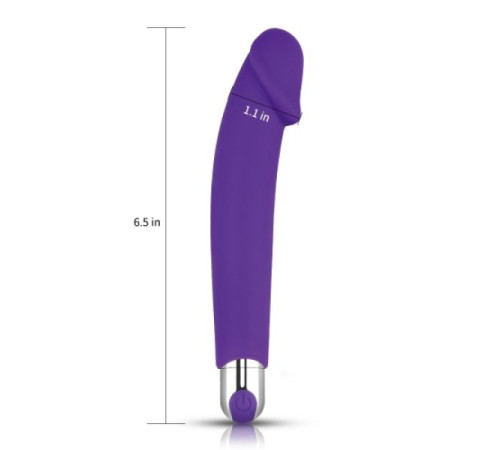 Масажер фиолетовый Rechargeable IJOY Silicone Dildo