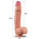 Фаллоимитатор гигант Dual Layered Platinum Silicone Cock 12.0