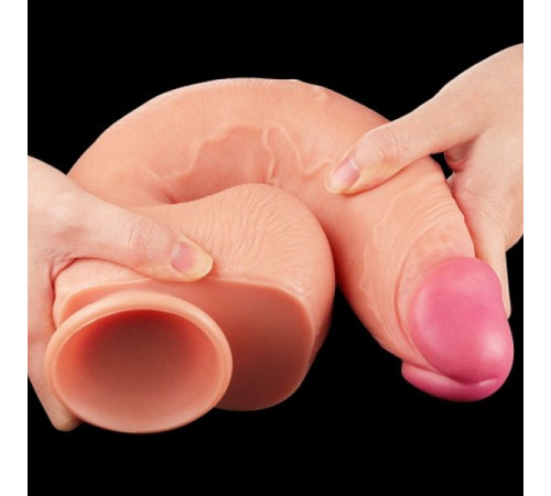 Фаллоимитатор гигант Dual Layered Platinum Silicone Cock 12.0