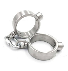 Female Stainless Steel Wrist Restraints Handcuffs