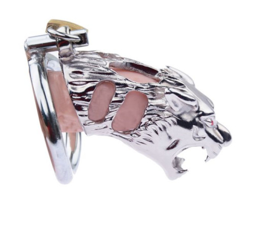 Мужской пояс  в форме тигра Tiger Head Chastity Device