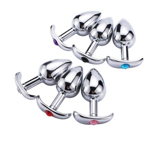 Metal Crystal Anal Plug Anal Dilatator Butt Plug M