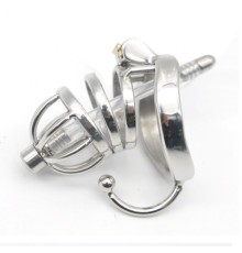 Stainless Steel Male Chastity Cage with Base Arc Ring Devices