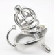 Stainless Steel Male Chastity Cage with Base Arc Ring Devices