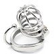 Stainless Steel Male Chastity Cage with Base Arc Ring Devices