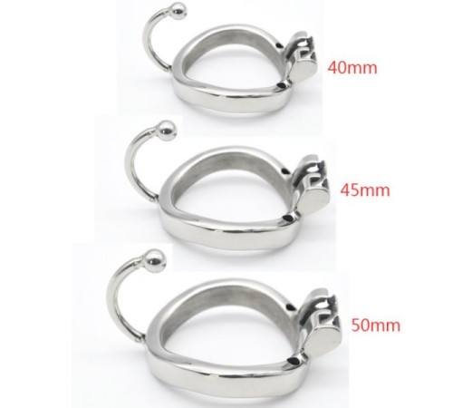 Stainless Steel Male Chastity Cage with Base Arc Ring Devices