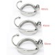 Stainless Steel Male Chastity Cage with Base Arc Ring Devices