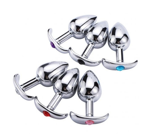 Metal Crystal Anal Plug Anal Dilatator Butt Plug L