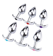 Metal Crystal Anal Plug Anal Dilatator Butt Plug S