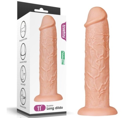 Фаллоимитатор гигант на присоске Realistic Long Dildo 11.0