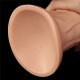 Фаллоимитатор гигант телесный Realistic Curved Dildo 9.5