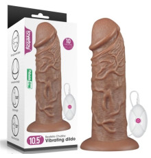 Масажер гигант с пультом Realistic Chubby Vibrating Dildo 10.5