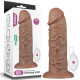 Масажер гигант с пультом Realistic Chubby Vibrating Dildo 10.5