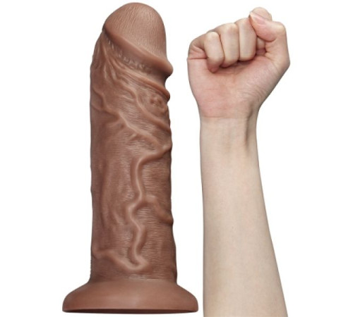 Масажер гигант с пультом Realistic Chubby Vibrating Dildo 10.5