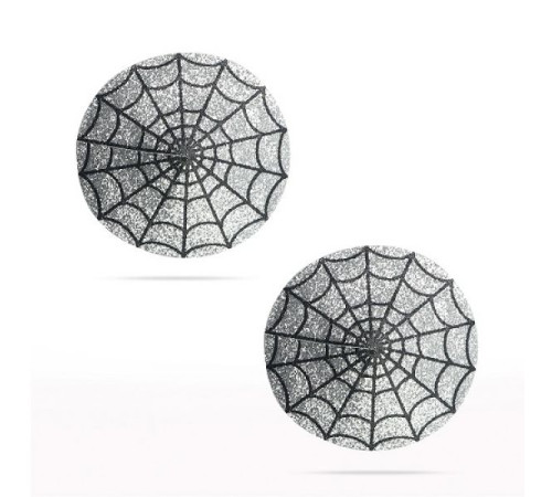 Стикини паутинки Reusable Spider Glittering Sexy Nipple Pasties