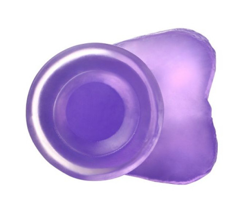 Силиконовый масажер фиолетовый Jelly Studs Crystal Dildo Medium