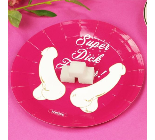 Бумажные тарелки Super Dick Forever Bachelorette Paper Plates, 6 шт