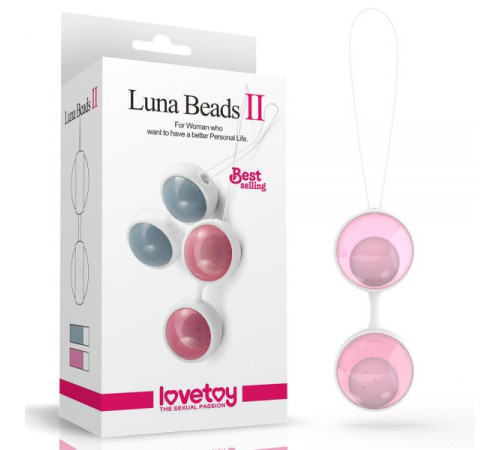 Вагинальные шарики розовые Luna Beads 2