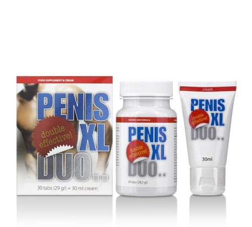 Крем и таблетки для улучшения эрекции Penis XL DUO Pack, 30шт 30 мл