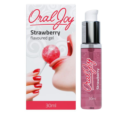 Оральный любрикант со вкусом клубники Oral Joy Strawberry, 30мл