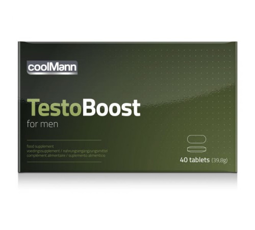 Препарат для мужской силы CoolMann Testoboost For Men, 40шт