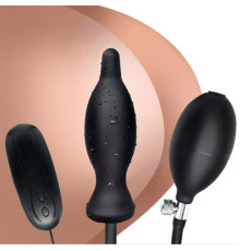 Надувная особиста пробка с 10 режимами вибрации Vibration Inflatable Anal Plug