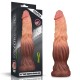 Жилистый масажер Dual layered Liquid Silicone Nature Cock 9.5