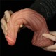 Жилистый масажер Dual layered Liquid Silicone Nature Cock 9.5