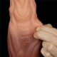 Жилистый масажер Dual layered Liquid Silicone Nature Cock 9.5