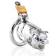 metal ox head chastity device silver