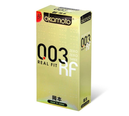 Презервативы ультратонкие Okamoto Real Fit 0.03, 10 шт