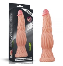 Жылистый масажер Dual layered Platinum Silicone Cock 9.5