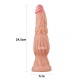 Жылистый масажер Dual layered Platinum Silicone Cock 9.5