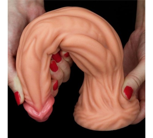 Жылистый масажер Dual layered Platinum Silicone Cock 9.5