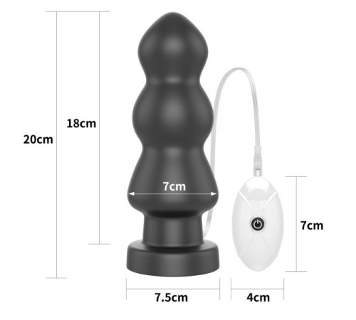 задній Масажер черный King Sized Vibrating Anal Rigger 7.8