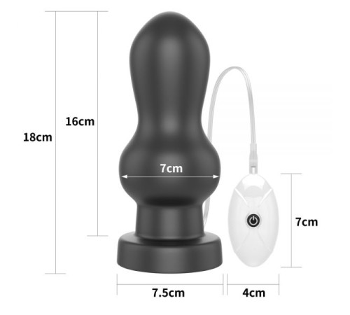 задній Масажер черный King Sized Vibrating Anal Rammer 7.0