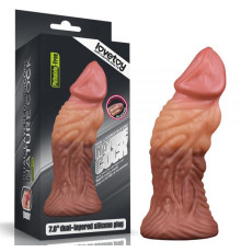 Фаллоимитатор монстр Dual layered Platinum Silicone Plug 7.0