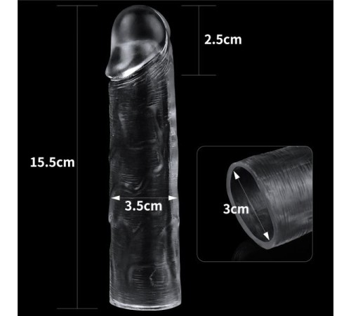 Прозрачная удлиняющая насадка на  Flawless Clear Penis Sleeve плюс 3см