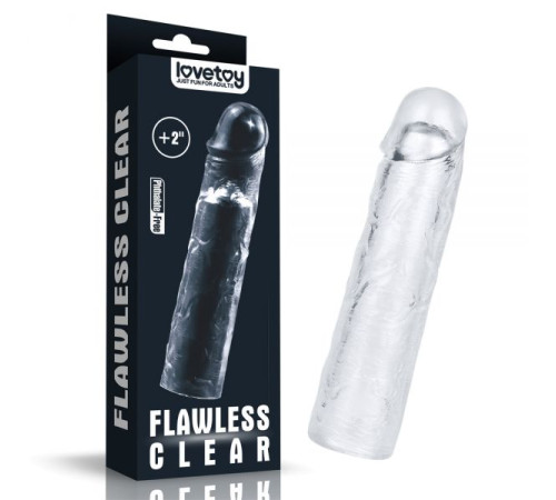 Прозрачная удлиняющая насадка на  Flawless Clear Penis Sleeve плюс 5см