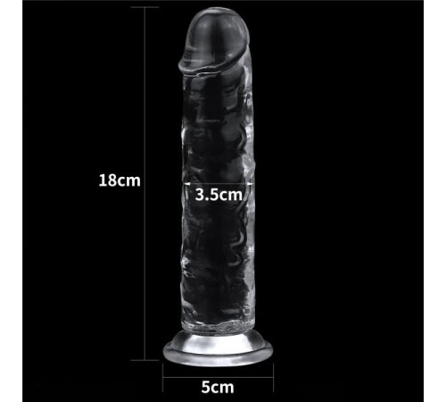 Безупречный прозрачный масажер на присоске Flawless Clear Dildo