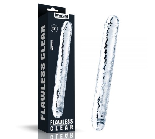 Безупречный прозрачный двойной масажер Flawless Clear Double Dildo