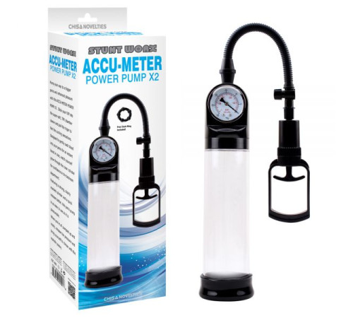 Вакуумная помпа с манометром Accu Meter Power Pump X2