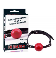 Кляп с твердым шариком Hi Basic Red Ball Gag