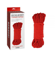 Красная веревка для связывания Reatrain Me Rope, 10м