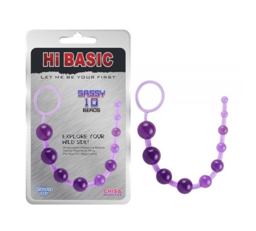 Фиолетовые особисті бусы Sassy Anal Beads