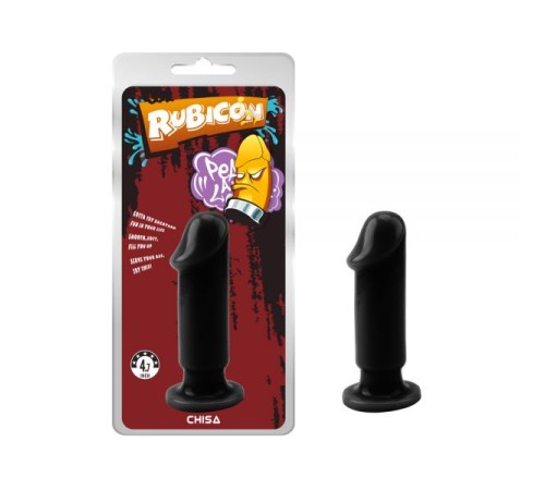 особиста пробка черная с головкой Evil Dildo Plug Medium