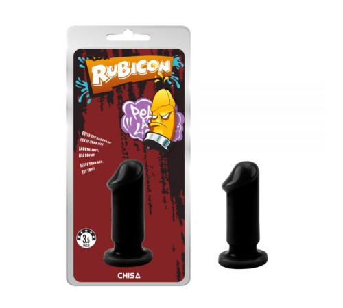 особиста пробка черная с головкой Evil Dildo Plug Small